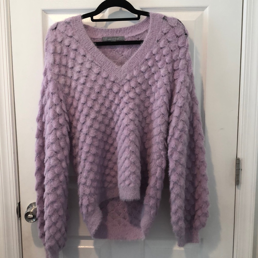Andrew Marc Lilac Sweater